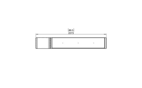 Ecosmart Fire Flex 86IL.BX1 Island Fireplace Insert - Black Finish / Stainless Steel Burner - ESF.FX.86IL.BX1