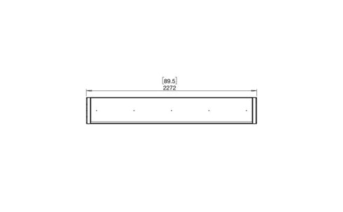 Ecosmart Fire Flex 86IL Island Fireplace Insert - Black Finish / Black Burner - ESF.FX.86IL.B
