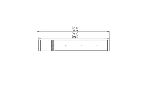 Ecosmart Fire Flex 86RC.BXL Right Corner Fireplace Insert - Black Finish / Stainless Steel Burner - ESF.FX.86RC.BXL