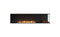 Ecosmart Fire Flex 86RC.BXR Right Corner Fireplace Insert - Black Finish / Stainless Steel Burner - ESF.FX.86RC.BXR