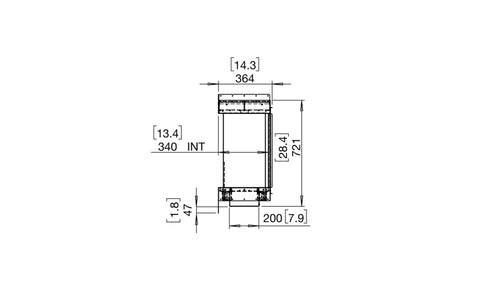 Ecosmart Fire Flex 158BY Bay Fireplace Insert - Black Finish / Black Burner - ESF.FX.158BY.B