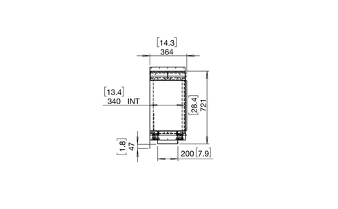 Ecosmart Fire Flex 140LC.BXL Left Corner Fireplace Insert - Black Finish / Stainless Steel Burner - ESF.FX.140LC.BXL