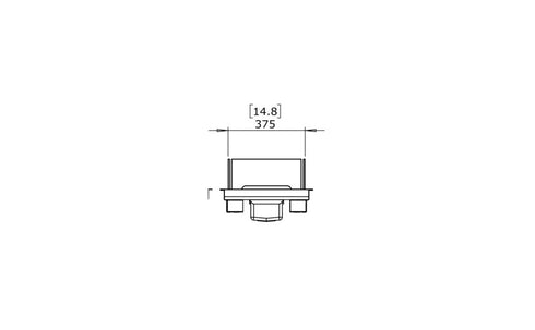 Ecosmart Fire Linear Curved 65 Fire Pit Kit - Black Finish / Stainless Steel Burner - ESF.B.FPK.LC.65.I