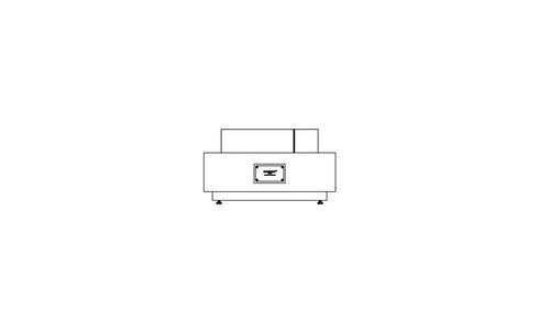 Ecosmart Fire Martini 50 Fire Pit Table - Teak Finish / Stainless Steel Burner - ESF.O.MTI.50.TN