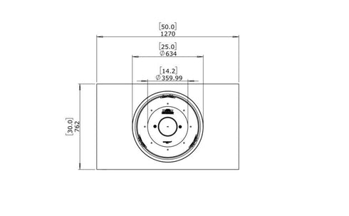 Ecosmart Fire Martini 50 Fire Pit Table - Natural Finish / Stainless Steel Burner - ESF.O.MTI.50.NA