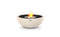 Ecosmart Fire Mix 600 Fire Pit Bowl - Bone Finish / Stainless Steel Burner - ESF.O.MX6.BO