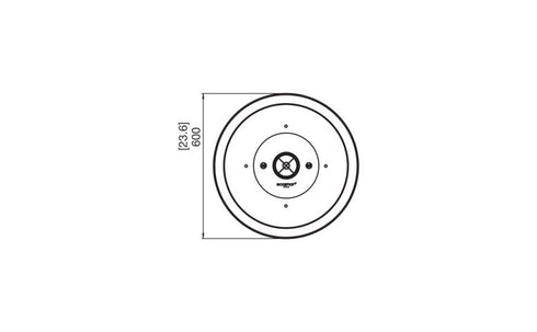 Ecosmart Fire Mix 600 Fire Pit Bowl - Graphite Finish / Stainless Steel Burner - ESF.O.MX6.GH