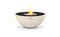Ecosmart Fire Mix 850 Fire Pit Bowl - Bone Finish / Stainless Steel Burner - ESF.O.MX8.BO