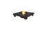 Ecosmart Fire Square 22 Fire Pit Kit - Black Finish / Black Burner - ESF.B.FPK.S.22.B