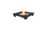 Ecosmart Fire Square 22 Fire Pit Kit - Black Finish / Stainless Steel Burner - ESF.B.FPK.S.22.I