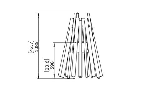 Ecosmart Fire Stix 8 Portable Fire Pit - Stainless Steel Burner