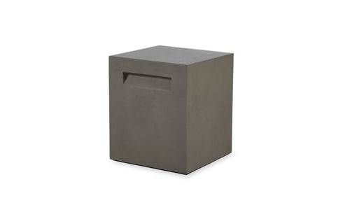 Ecosmart Fire Tank Concrete Stool - Natural Finish - ESF.2.A.TAN.NA