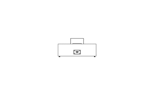 Ecosmart Fire Wharf 65 Fire Pit Table - Black Burner - ESF.O.WHF.65.TN.B