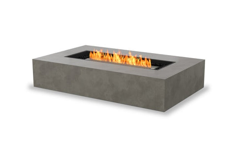 Ecosmart Fire Wharf 65 Fire Pit Table - Natural Finish / Stainless Steel Burner - ESF.O.WHF.65.NA