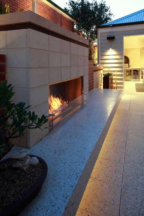 Ecosmart Fire Flex 50SS Single Sided Fireplace Insert - Black Finish / Black Burner - ESF.FX.50SS.B