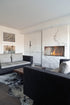 Ecosmart Fire Flex 50SS Single Sided Fireplace Insert - Black Finish / Stainless Steel Burner - ESF.FX.50SS