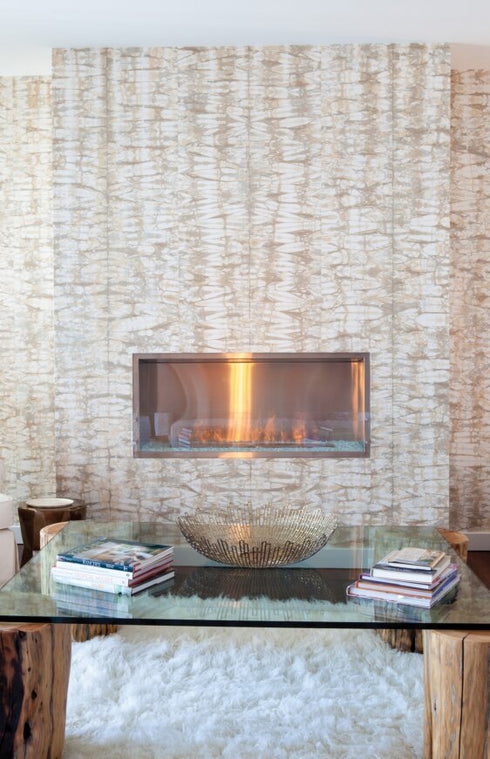 Ecosmart Fire Flex 50SS Single Sided Fireplace Insert - Black Finish / Black Burner - ESF.FX.50SS.B