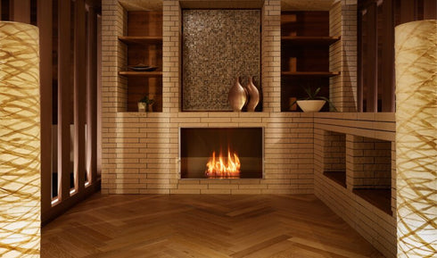 Ecosmart Fire Flex 32SS Single Sided Fireplace Insert - Black Finish / Black Burner - ESF.FX.32SS.B