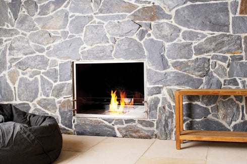 Ecosmart Fire Flex 32DB Double Sided Fireplace Insert - Black Finish / Black Burner - ESF.FX.32DB.B