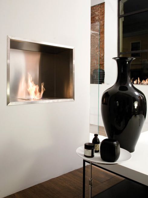 Ecosmart Fire Flex 32SS Single Sided Fireplace Insert - Black Finish / Black Burner - ESF.FX.32SS.B