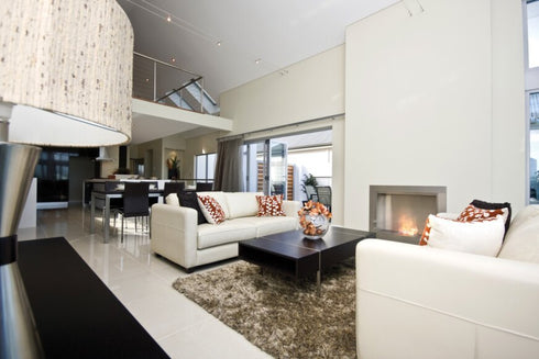 Ecosmart Fire Flex 32SS Single Sided Fireplace Insert - Black Finish / Black Burner - ESF.FX.32SS.B