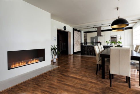 Ecosmart Fire Flex 158SS.BX2 Single Sided Fireplace Insert - Black Finish / Black Burner - ESF.FX.158SS.BX2.B