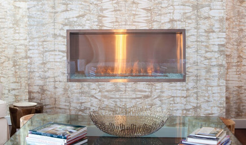 Ecosmart Fire Flex 50SS Single Sided Fireplace Insert - Black Finish / Black Burner - ESF.FX.50SS.B