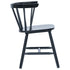 Maison Madeleine - 5 Piece Dining Set Solid Rubber Wood Black