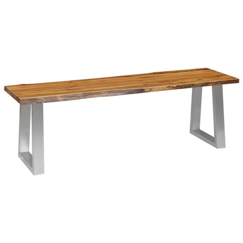 Rustika Rowe - 3 Piece Dining Set Solid Acacia Wood Brown