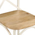 Swen Studio - Cross Chairs 6 pcs White Solid Mango Wood
