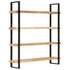 Rustika Rowe - 4-Tier Bookcase 160x40x180 cm Rough Mango Wood
