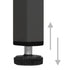 Lady Jillian - Display Cabinet Anthracite 90x40x180 cm Steel and Tempered Glass