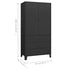 Lady Jillian - Industrial Wardrobe Black 90x50x180 cm Metal