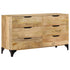 Rustika Rowe - Drawer Cabinet Solid Mango Wood 140x45x80 cm