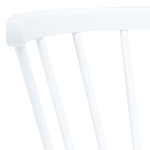Maison Madeleine - 5 Piece Dining Set Solid Rubber Wood White
