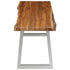 Rustika Rowe - 3 Piece Dining Set Solid Acacia Wood Brown