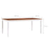 Maison Madeleine - 9 Piece Dining Set Pinewood White and Brown