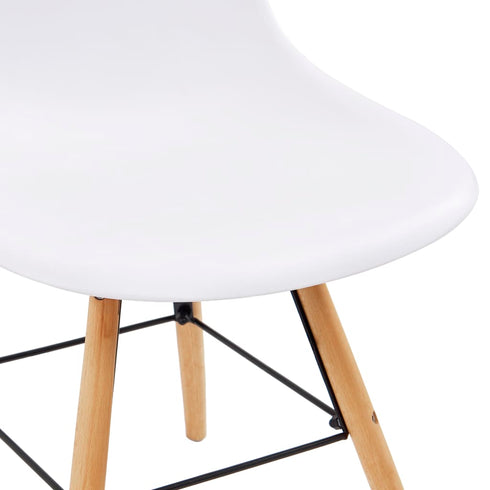Swen Studio - 3 Piece Dining Set Plastic White