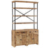 Rustika Rowe - Sideboard with Shelves Solid Mango Wood 120x35x200 cm