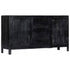 Rustika Rowe - Sideboard Black 147x40x80 cm Solid Mango Wood