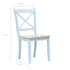 Maison Madeleine - 5 Piece Dining Set Solid Rubber Wood Grey and Brown