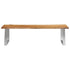 Rustika Rowe - 3 Piece Dining Set Solid Acacia Wood Brown