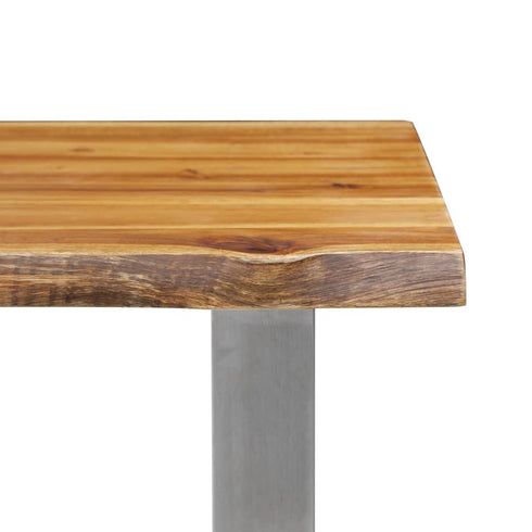 Rustika Rowe - 3 Piece Dining Set Solid Acacia Wood Brown