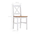 Maison Madeleine - 9 Piece Dining Set Pinewood White and Brown