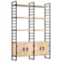 Rustika Rowe - 4Tier Bookcase 124x30x180 cm Solid Mango Wood