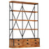 Rustika Rowe - 4Tier Bookcase with 6 Drawers 122x36x181 cm Solid Mango Wood