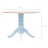 Maison Madeleine - 5 Piece Dining Set Solid Rubber Wood Grey and Brown