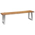 Rustika Rowe - 3 Piece Dining Set Solid Acacia Wood Brown