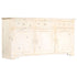 Rustika Rowe - Sideboard White 160x40x80 cm Solid Mango Wood