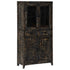 Rustika Rowe - Highboard Black 90x40x180 cm Solid Mango Wood